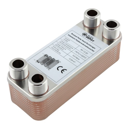 Plattenwärmetauscher 20 - plattenwärmetauscher, b3-12-20